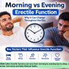 Erectile function morning vs evening comparison