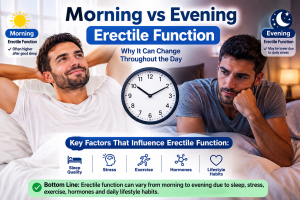 Erectile function morning vs evening comparison